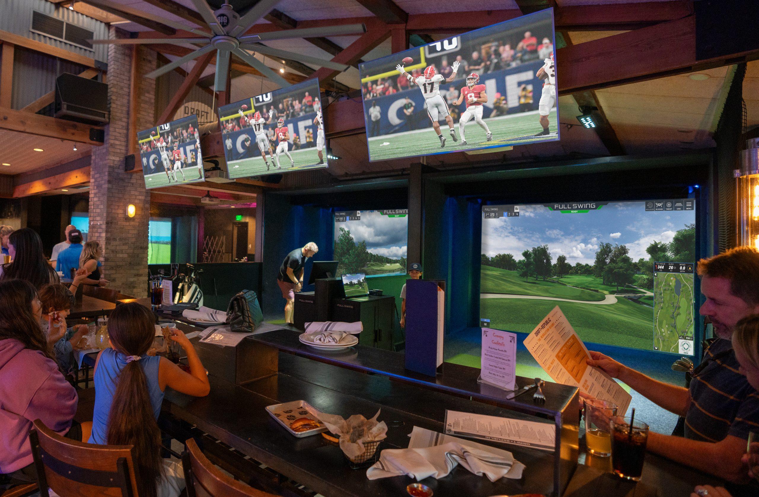 Draft Republic Restaurant with Full Swing Simulators